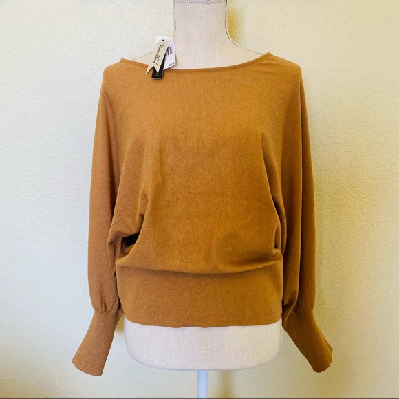 Joan Vass Sweaters - Joan Vass Dolman Sleeve Sweater